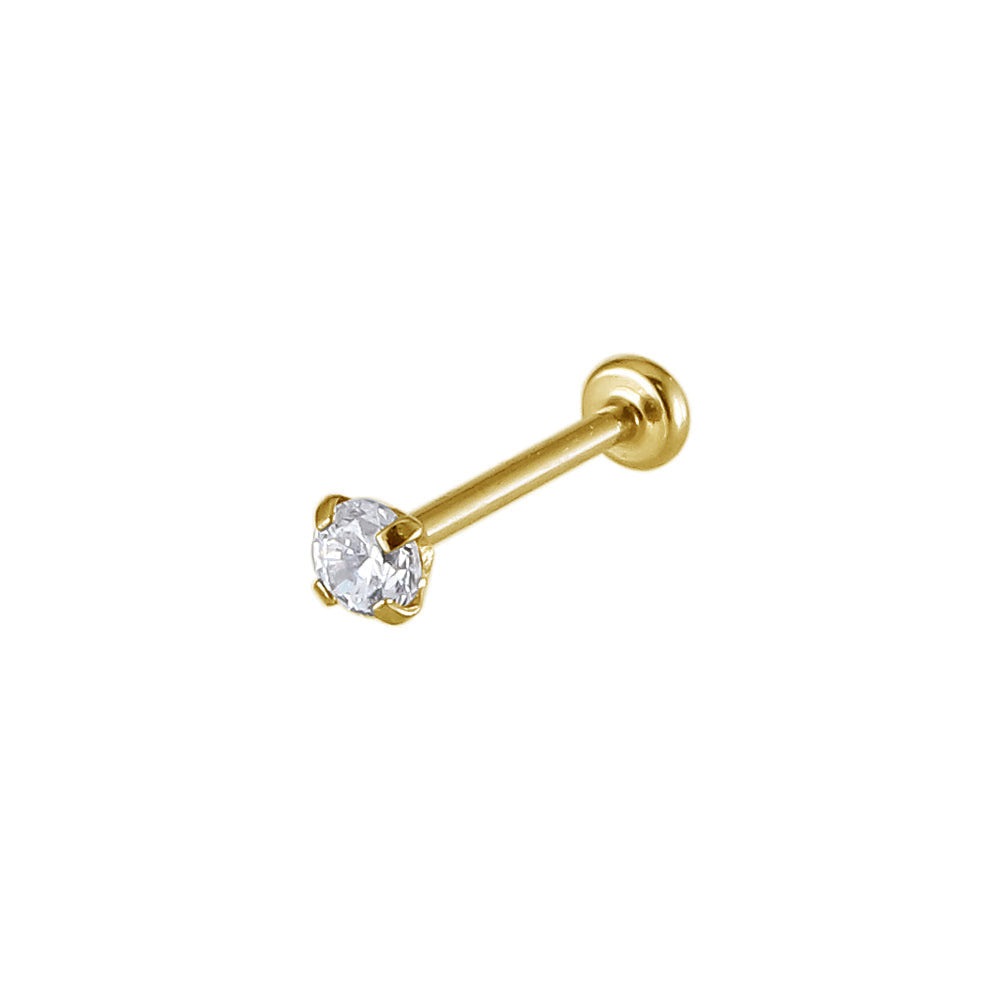 ACLB62 TITANIUM CLIP LABRET FOR UPPER EAR PIERCING AAB CO..