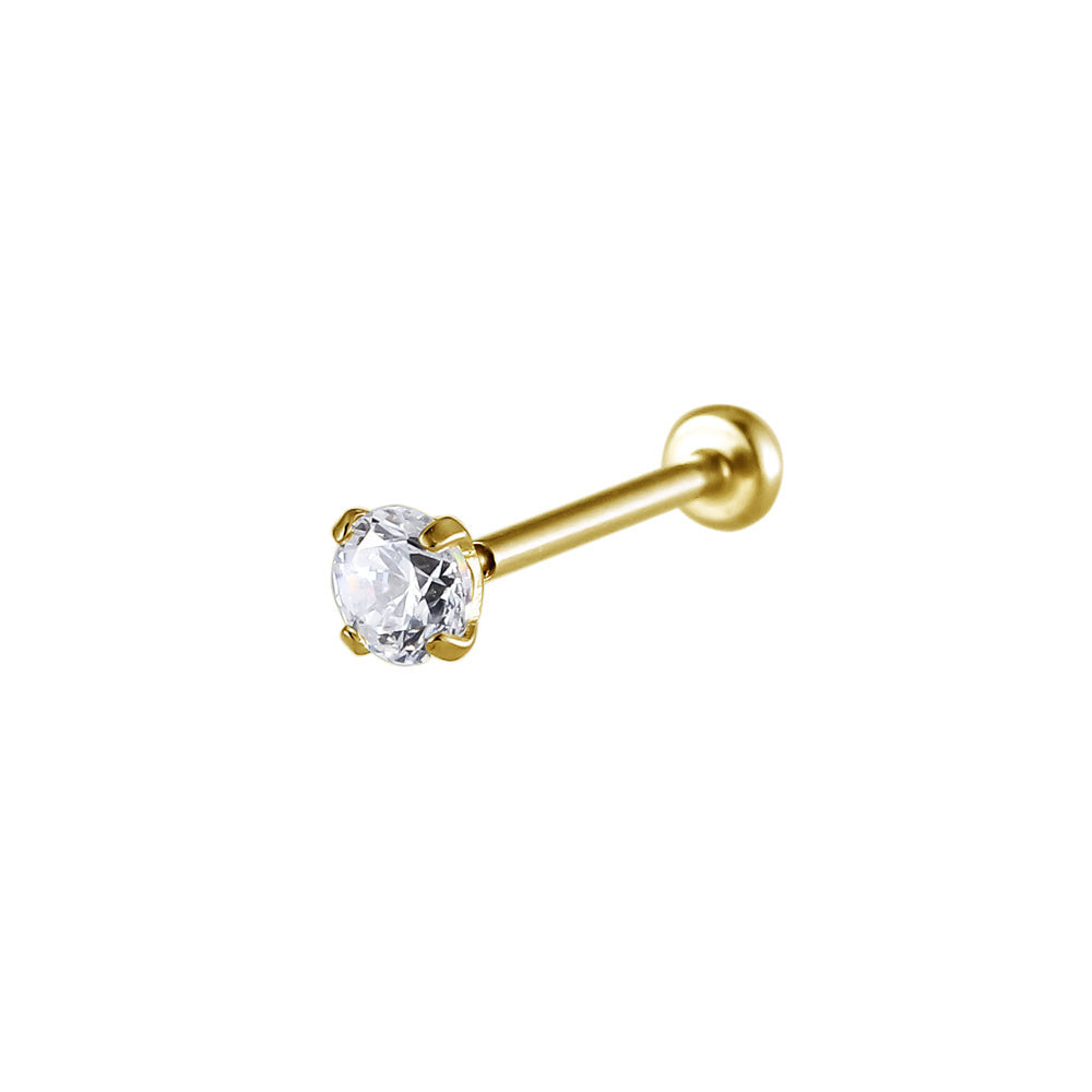 ACLB62 TITANIUM CLIP LABRET FOR UPPER EAR PIERCING AAB CO..