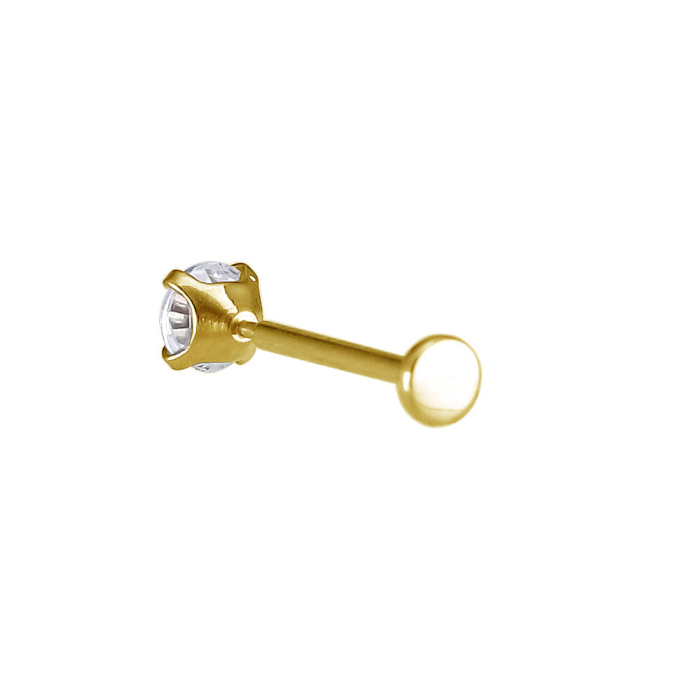 ACLB62 TITANIUM CLIP LABRET FOR UPPER EAR PIERCING AAB CO..
