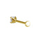 ACLB62 TITANIUM CLIP LABRET FOR UPPER EAR PIERCING AAB CO..