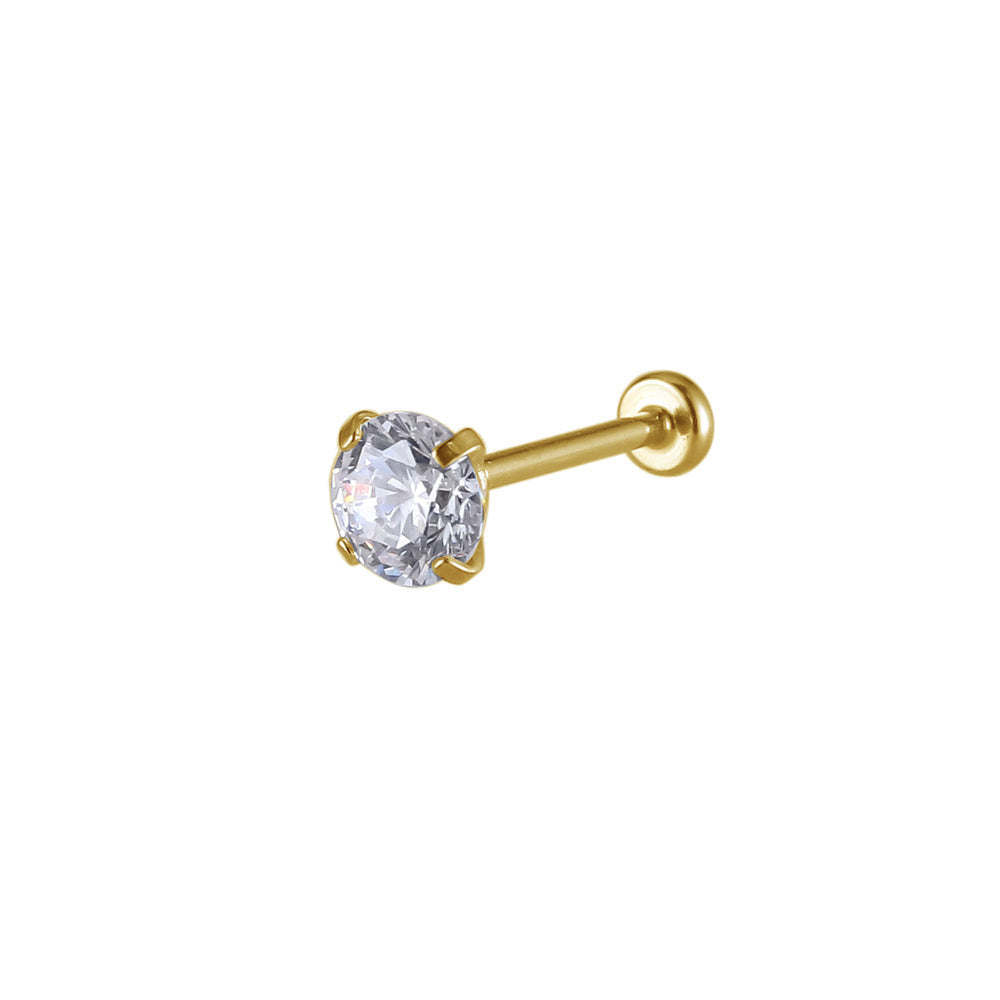 ACLB62 TITANIUM CLIP LABRET FOR UPPER EAR PIERCING AAB CO..