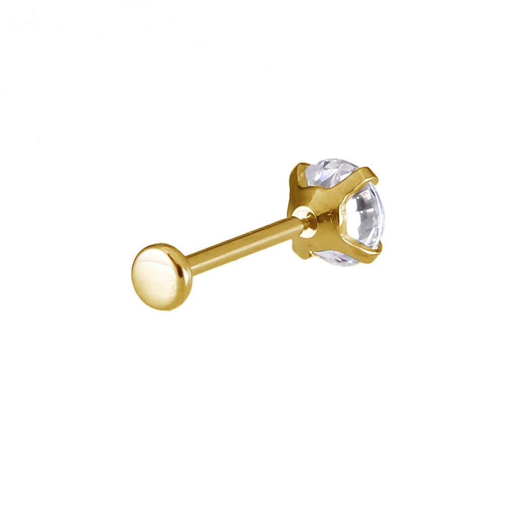 ACLB62 TITANIUM CLIP LABRET FOR UPPER EAR PIERCING AAB CO..