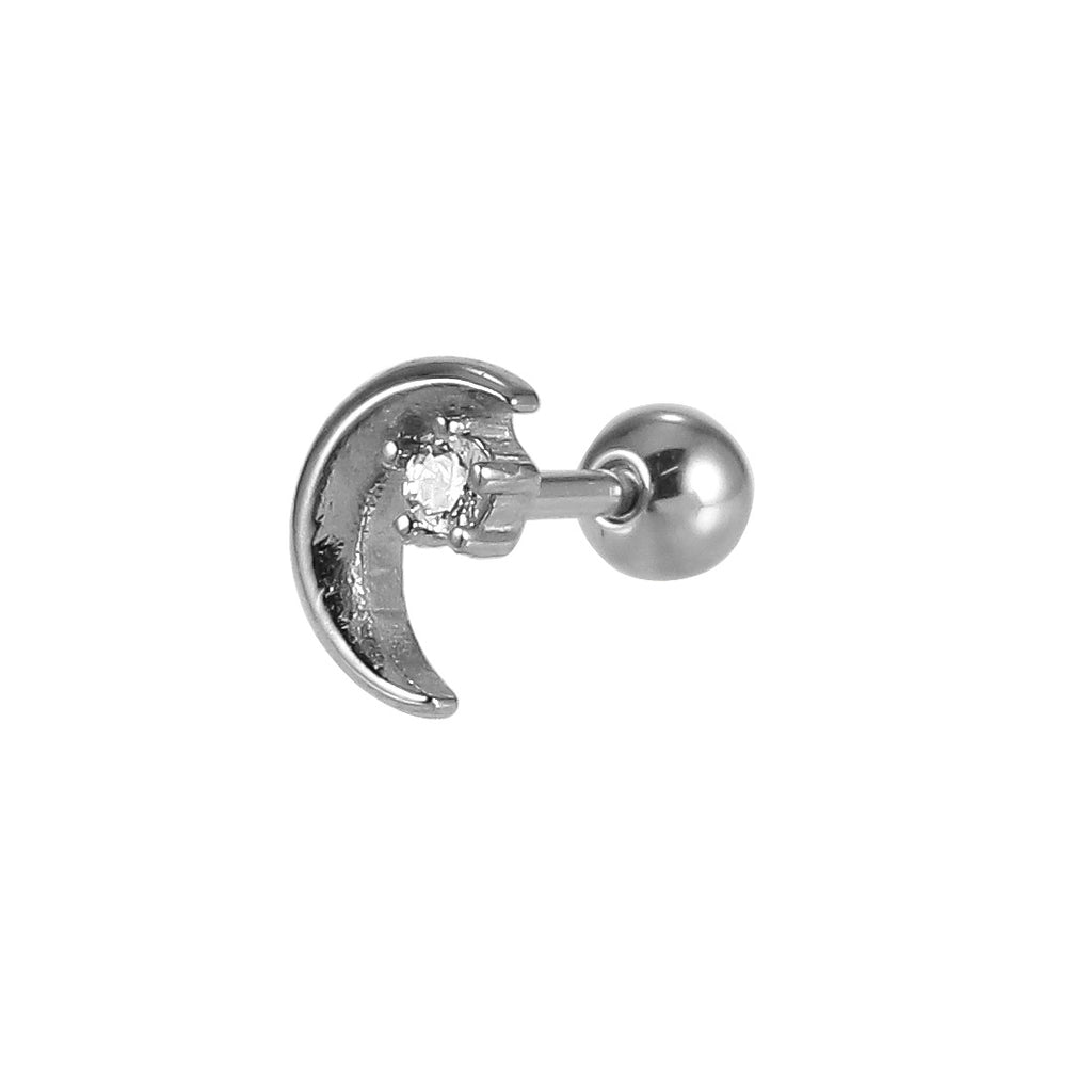 JRTH89 STAINLESS STEEL EXTERNAL THREAD HELIX WITH MOON DESIGN