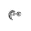 JRTH89 STAINLESS STEEL EXTERNAL THREAD HELIX WITH MOON DESIGN