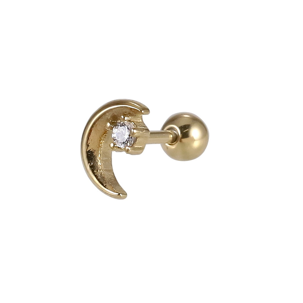 JRTH89 STAINLESS STEEL EXTERNAL THREAD HELIX WITH MOON DESIGN