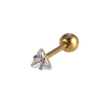 JRTH87 STAINLESS STEEL EXTERNAL THREAD HELIX WITH TRIANGLE CZ