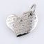 INP186.STM STAINLESS STEEL HEART PENDANT WITH CZ AAB CO..