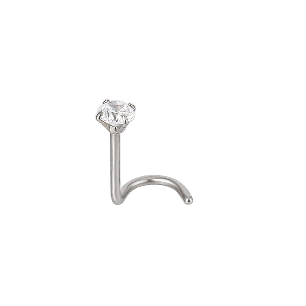 JBNS04 NOSE STUD WITH JEWELLED DESIGN