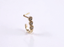 JBNS07 STAINLESS STEEL L-SHAPE NOSE STUD WITH FLOWER DESIGN