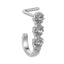 JBNS07 STAINLESS STEEL L-SHAPE NOSE STUD WITH FLOWER DESIGN