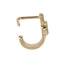 JBNS08 STAINLESS STEEL L-SHAPE NOSE STUD WITH HEART DESIGN