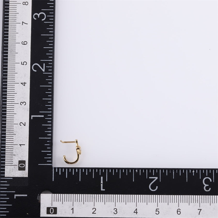 JBNS08 STAINLESS STEEL L-SHAPE NOSE STUD WITH HEART DESIGN