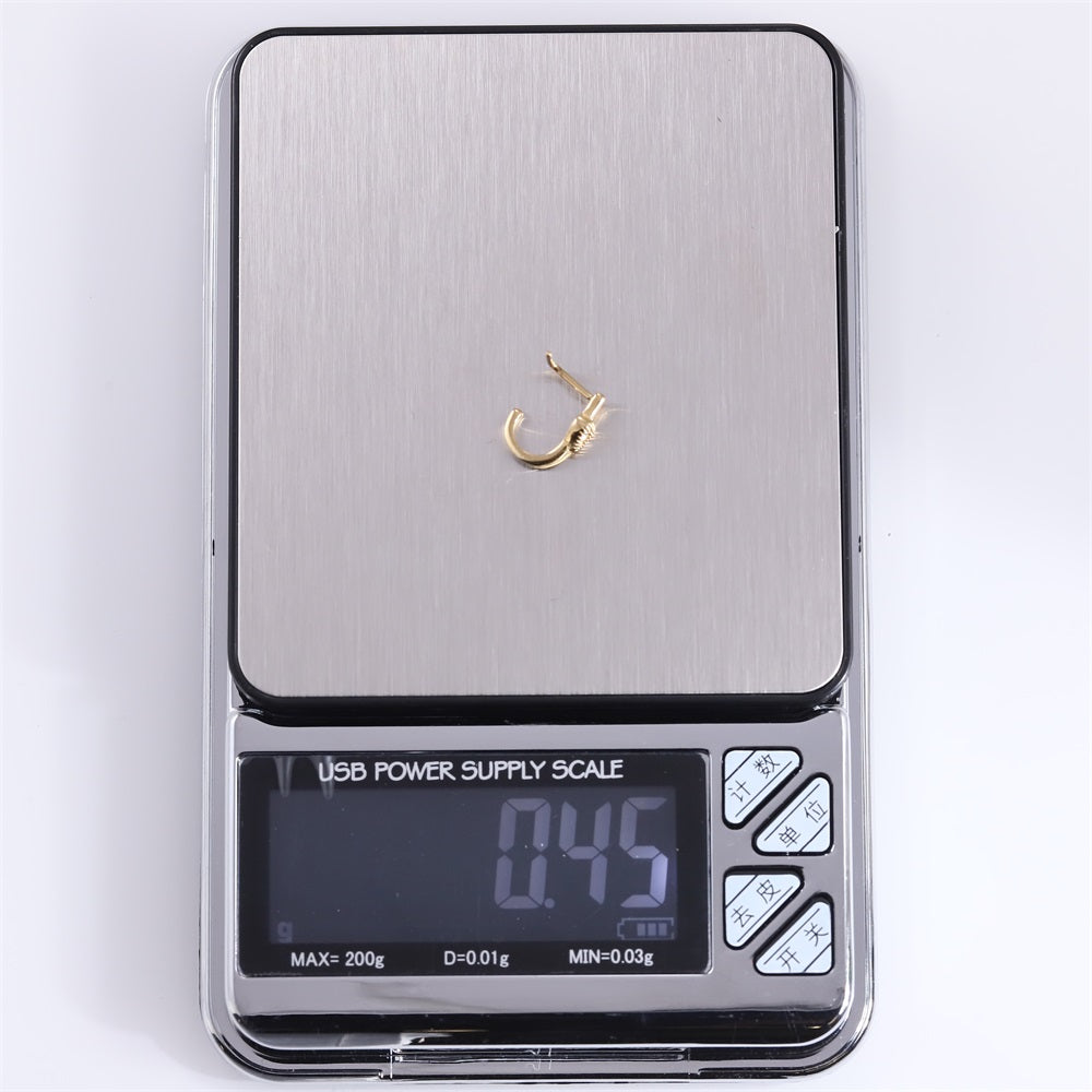 JBNS08 STAINLESS STEEL L-SHAPE NOSE STUD WITH HEART DESIGN