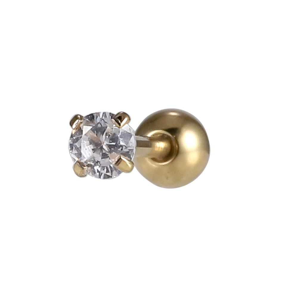 JRTH04 BARBELL WITH ROUND STONE