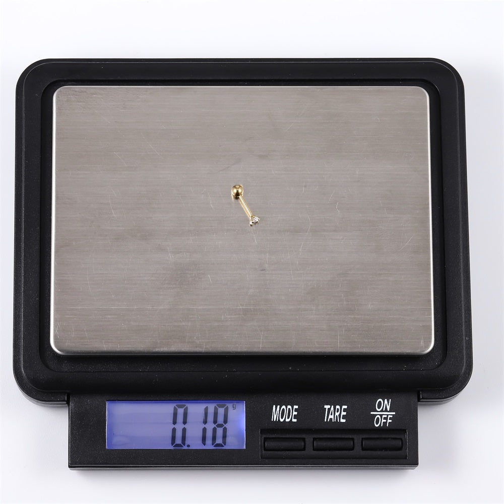 JRTH04 BARBELL WITH ROUND STONE