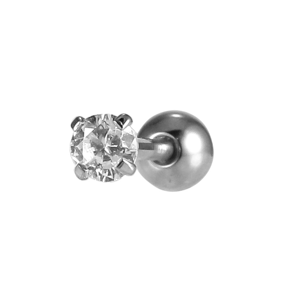 JRTH04 BARBELL WITH ROUND STONE