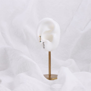 JRTH77 STAINLESS STEEL EXTERNAL THREAD HELIX WITH CZ