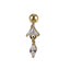 JRTH84 STAINLESS STEEL  EXTERNAL THREAD HELIX WITH CZ