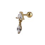 JRTH84 STAINLESS STEEL  EXTERNAL THREAD HELIX WITH CZ
