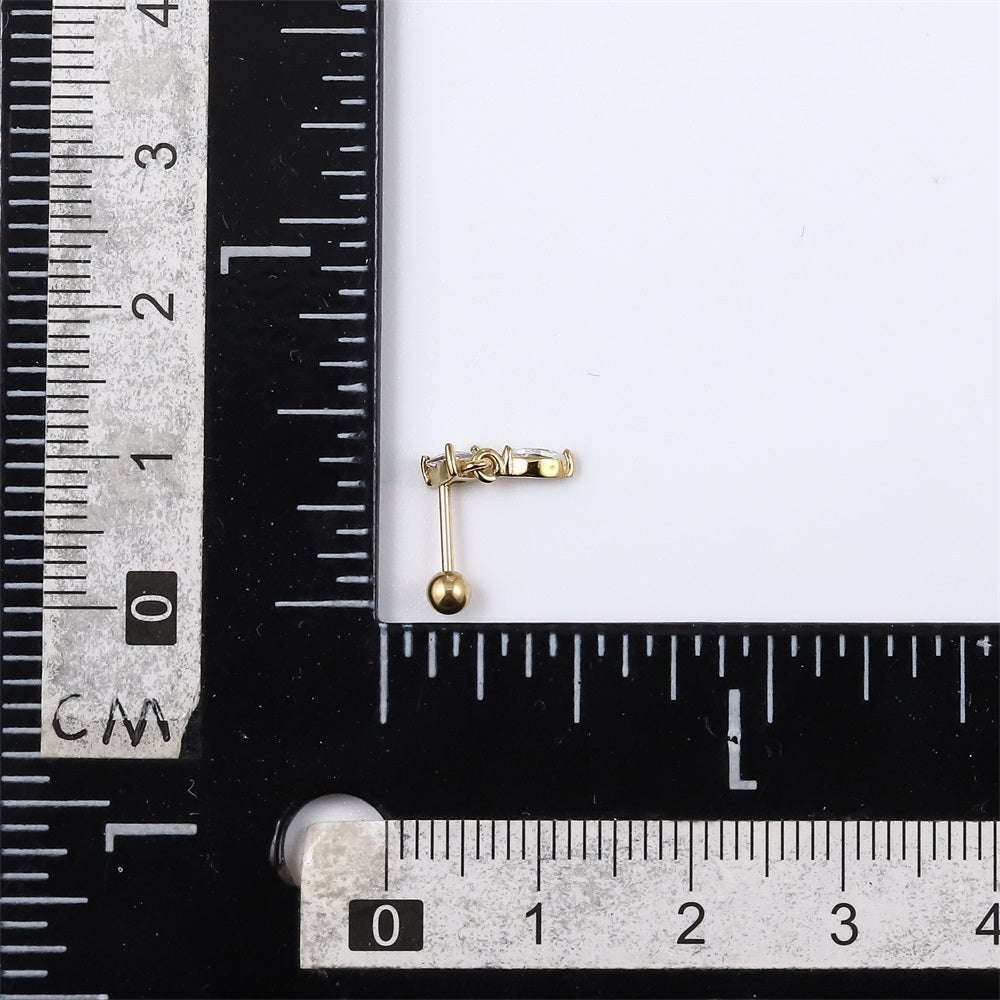JRTH84 STAINLESS STEEL  EXTERNAL THREAD HELIX WITH CZ