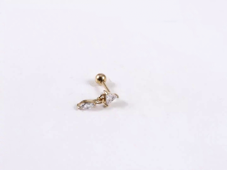 JRTH84 STAINLESS STEEL  EXTERNAL THREAD HELIX WITH CZ
