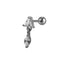JRTH84 STAINLESS STEEL  EXTERNAL THREAD HELIX WITH CZ