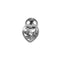JRTH85 STAINLESS STEEL EXTERNAL THREAD HELIX WITH HEART SHAPE CZ