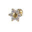 JRTH86 STAINLESS STEEL EXTERNAL THREAD HELIX WITH FLOWER DESIGN