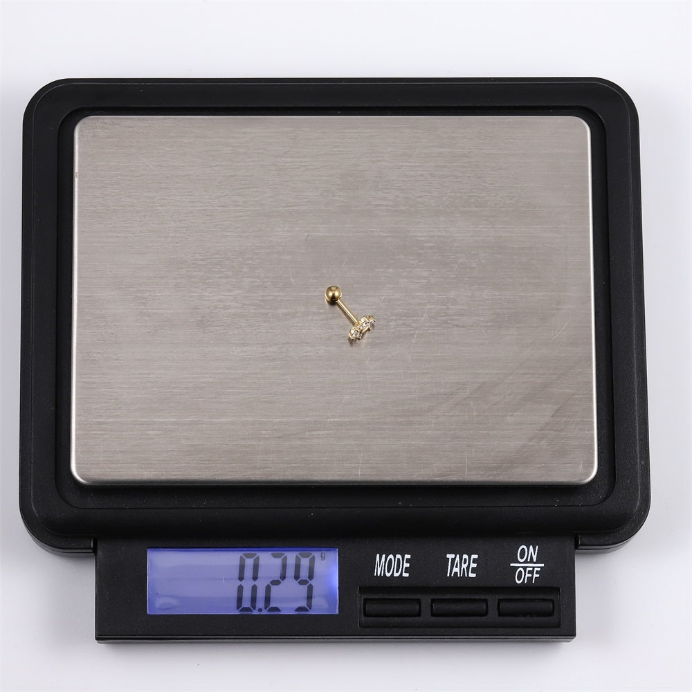 JRTH86 STAINLESS STEEL EXTERNAL THREAD HELIX WITH FLOWER DESIGN