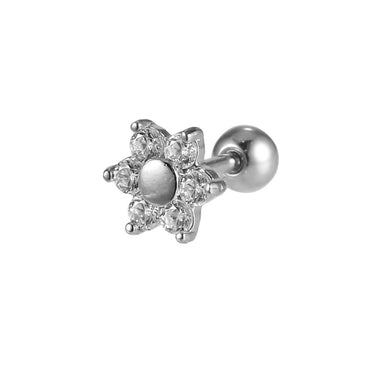 JRTH86 STAINLESS STEEL EXTERNAL THREAD HELIX WITH FLOWER DESIGN