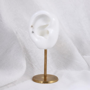 JRTH87 STAINLESS STEEL EXTERNAL THREAD HELIX WITH TRIANGLE CZ