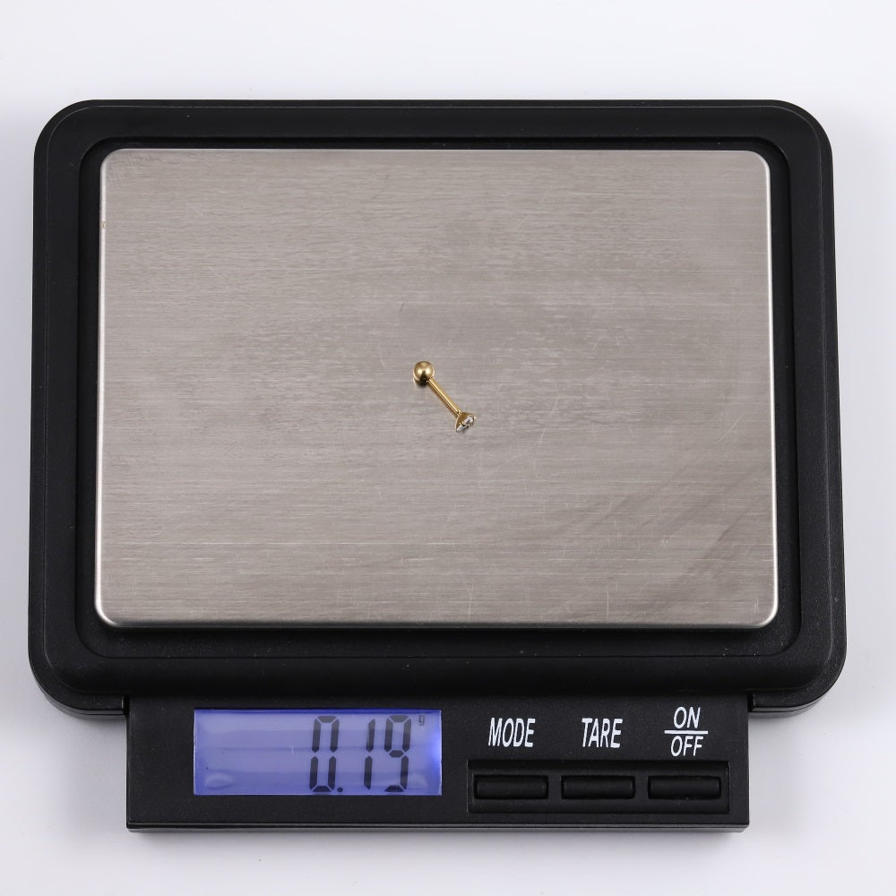 JRTH87 STAINLESS STEEL EXTERNAL THREAD HELIX WITH TRIANGLE CZ