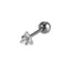 JRTH87 STAINLESS STEEL EXTERNAL THREAD HELIX WITH TRIANGLE CZ