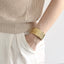 MBSG18 STAINLESS STEEL HAMMER EFFECT ADJUSTABLE OPEN BANGLE