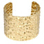 MBSG19 STAINLESS STEEL WIDE HAMMER EFFECT AFJUSTABLE OPEN BANGLE