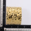 MBSG19 STAINLESS STEEL WIDE HAMMER EFFECT AFJUSTABLE OPEN BANGLE
