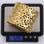 MBSG19 STAINLESS STEEL WIDE HAMMER EFFECT AFJUSTABLE OPEN BANGLE