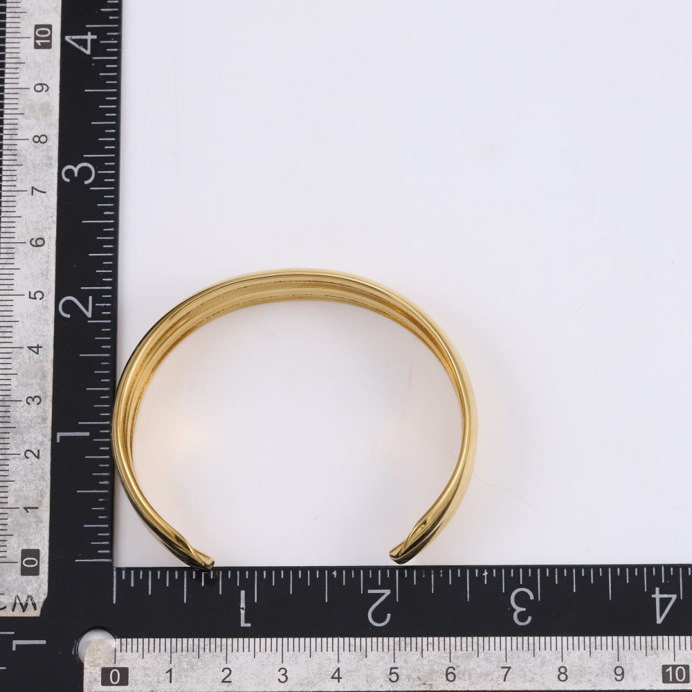 MBSG20 STAINLESS STEEL DOUBLE CURVED ADJUSTABLE BANGLE