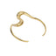 MBSG23 STAINLESS STEEL IRREGULAR WAVE OPEN BANGLE