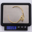 MBSG23 STAINLESS STEEL IRREGULAR WAVE OPEN BANGLE