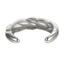 MBSG25 STAINLESS STEEL CHUNKY CROISSANL OPEN BANGLE