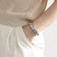 MBSG25 STAINLESS STEEL CHUNKY CROISSANL OPEN BANGLE