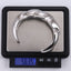 MBSG25 STAINLESS STEEL CHUNKY CROISSANL OPEN BANGLE