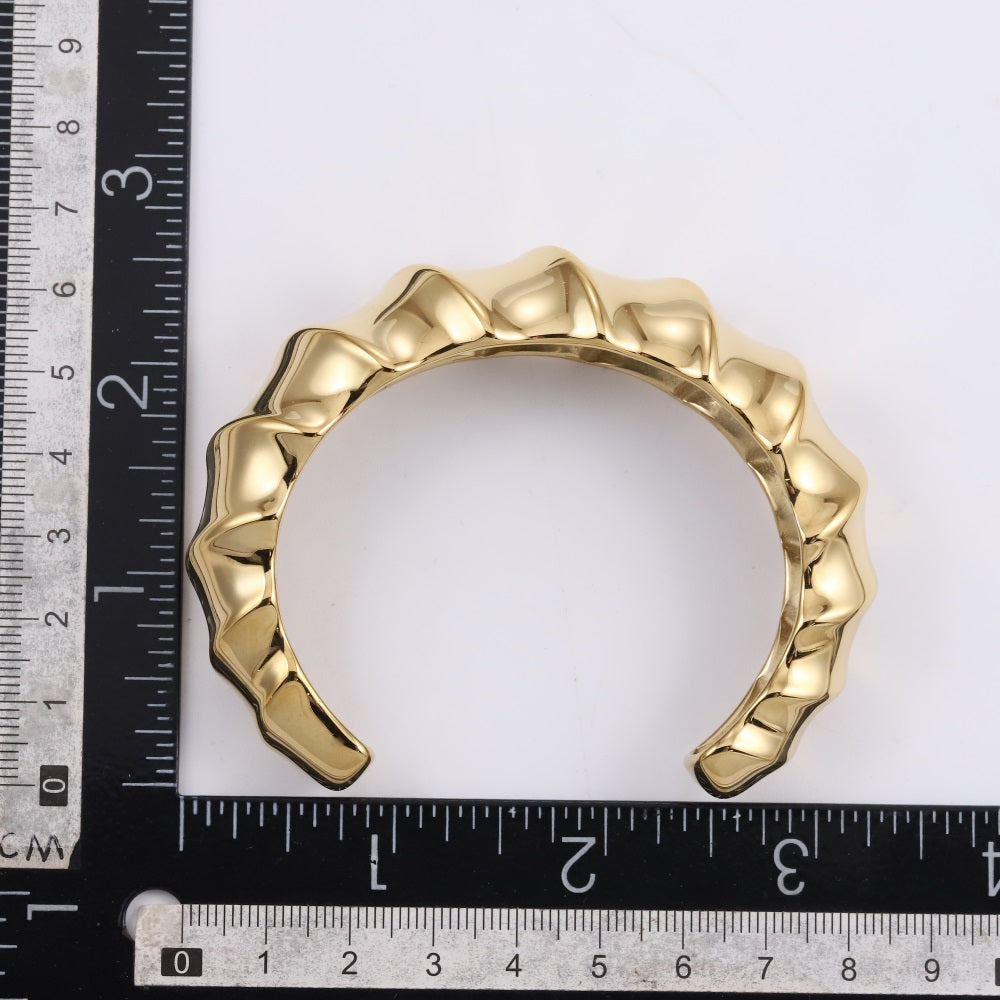MBSG26 STAINLESS STEEL CHUNKY OPEN BANGLE