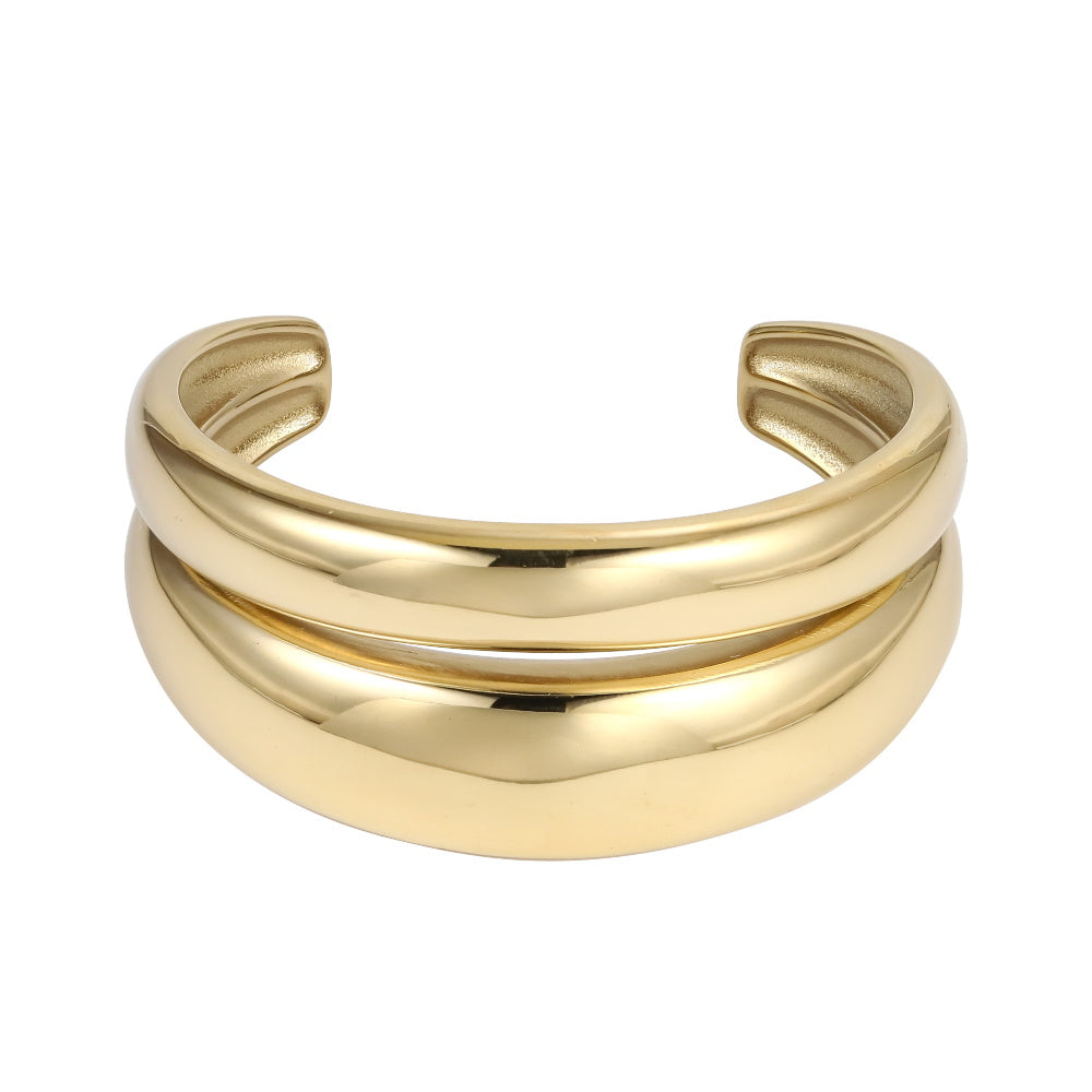MBSG27 STAINLESS STEEL CHNKEY OPEN BANGLE