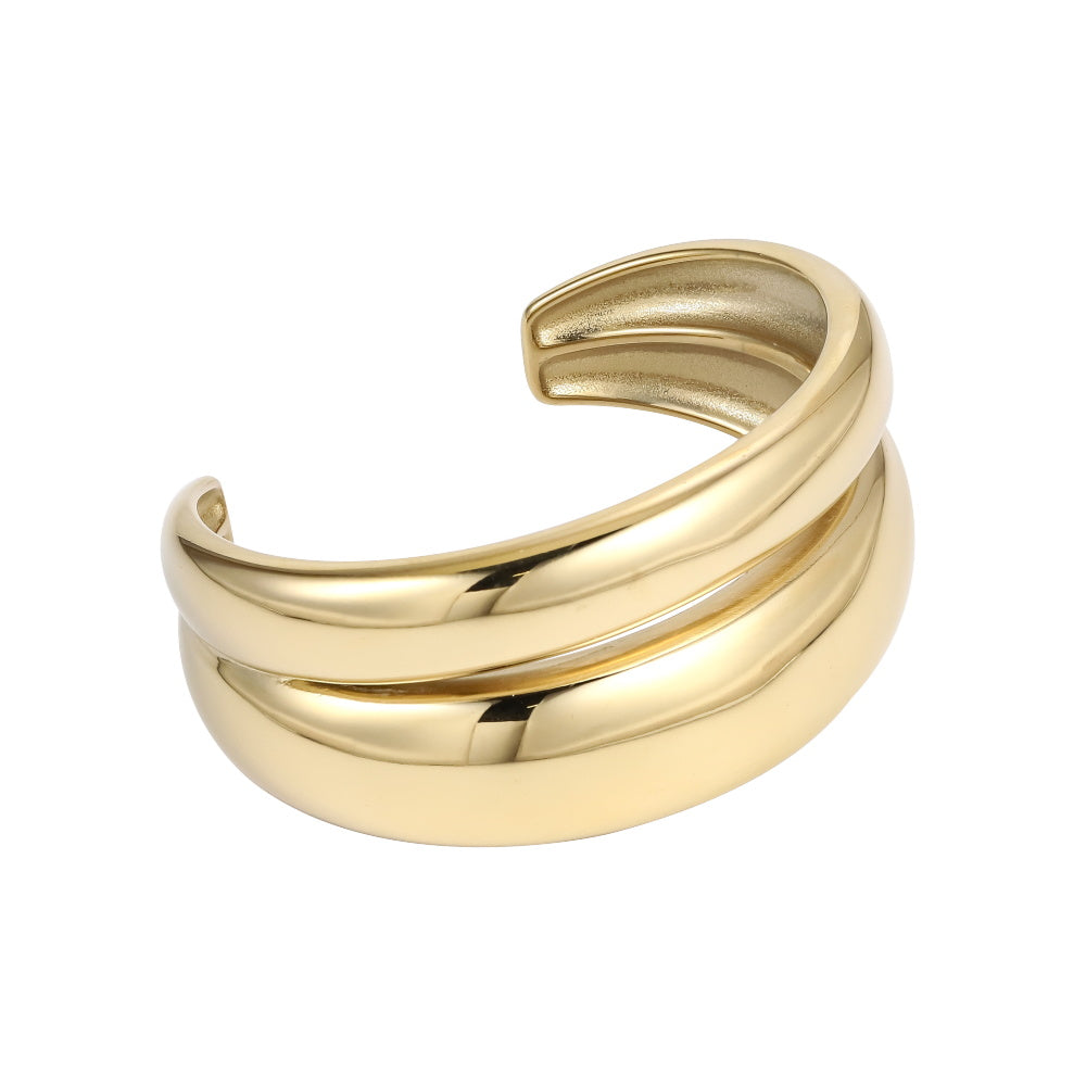 MBSG27 STAINLESS STEEL CHNKEY OPEN BANGLE