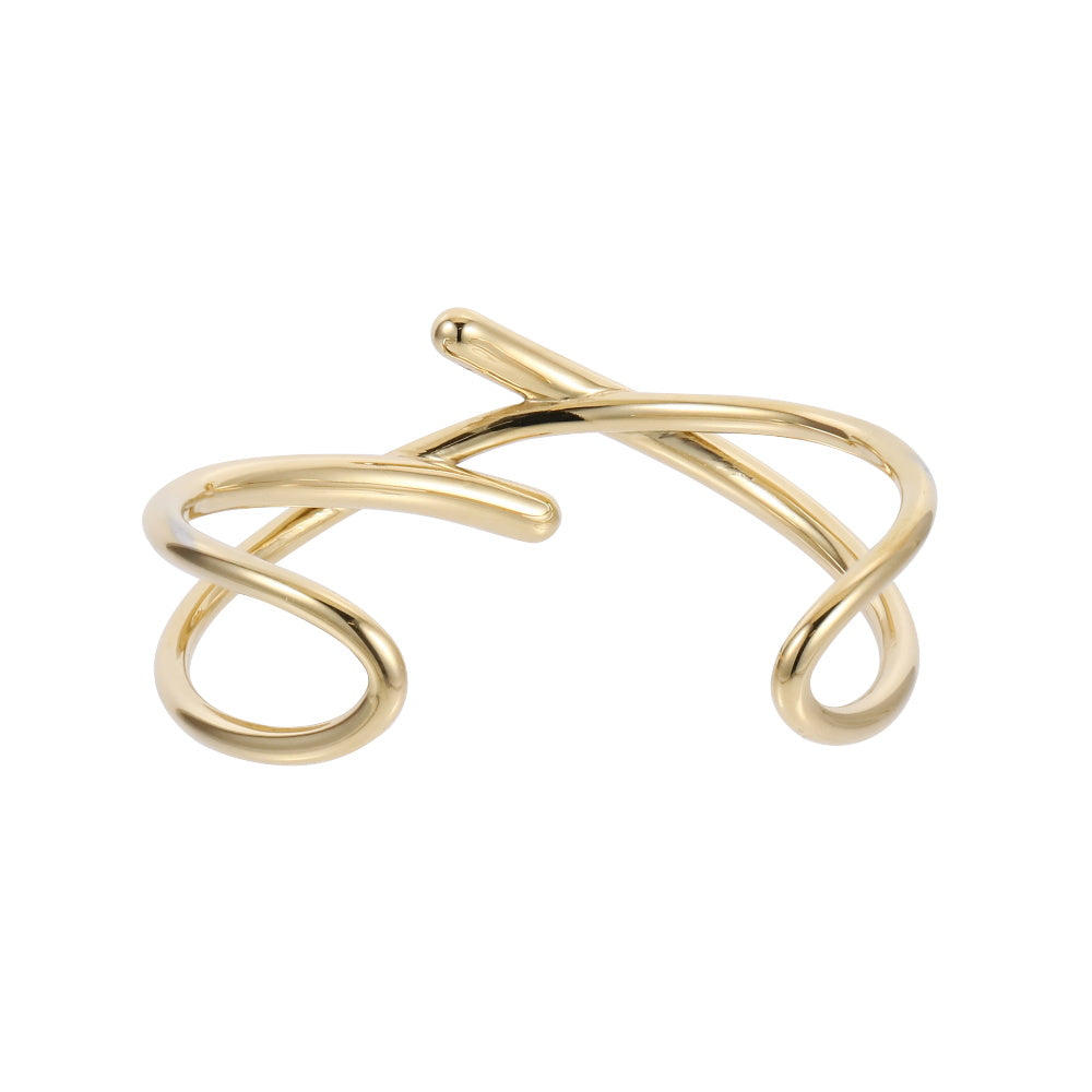 MBSG28 STAINLESS STEEL CAYER LINE OPEN BANGLE