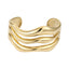 MBSG29 STAINLESS STEEL TRIPLE WAVE CHUNKY OPEN BANGLE