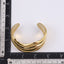 MBSG29 STAINLESS STEEL TRIPLE WAVE CHUNKY OPEN BANGLE