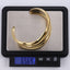 MBSG29 STAINLESS STEEL TRIPLE WAVE CHUNKY OPEN BANGLE